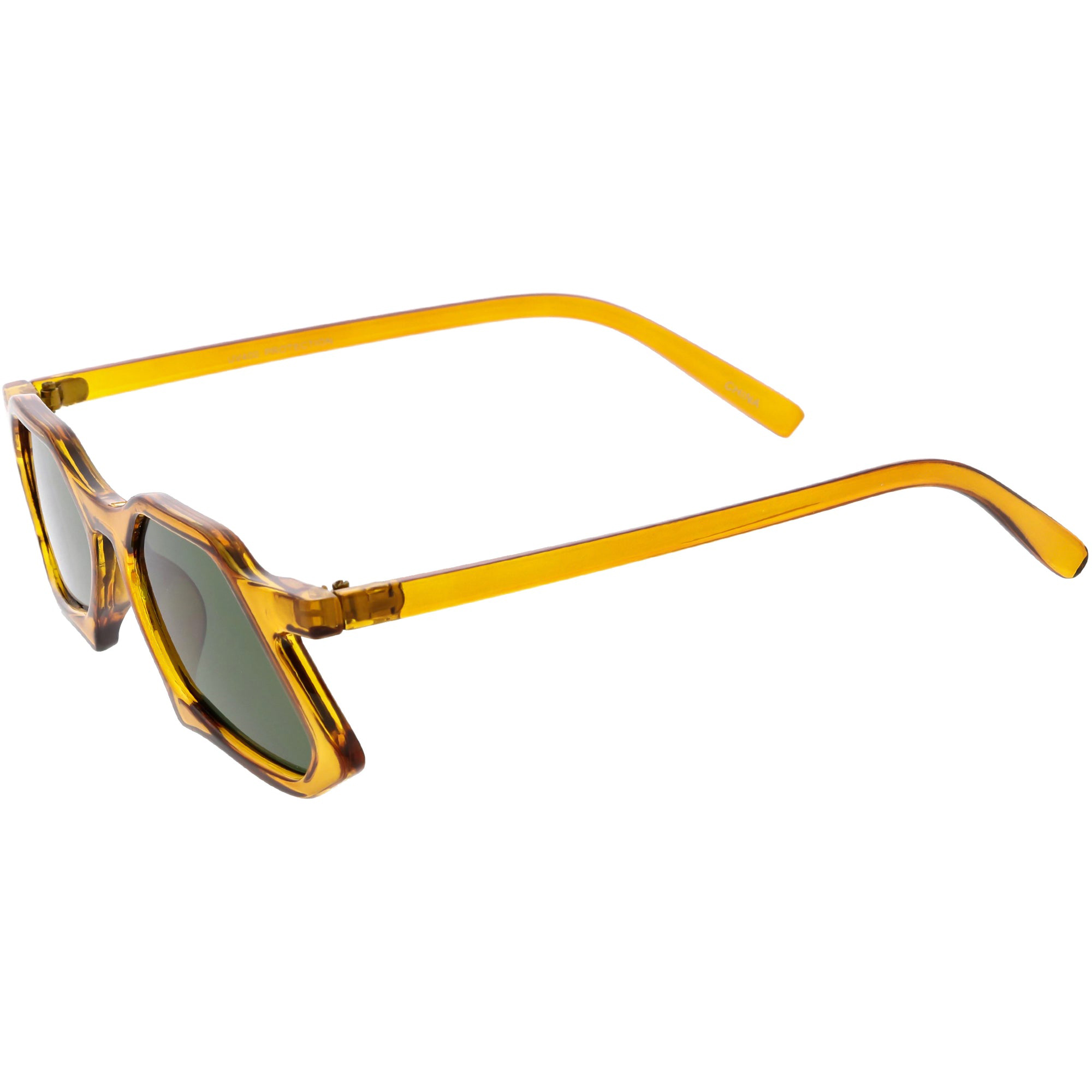 Retro Unique Geometric High Temple Sunglasses