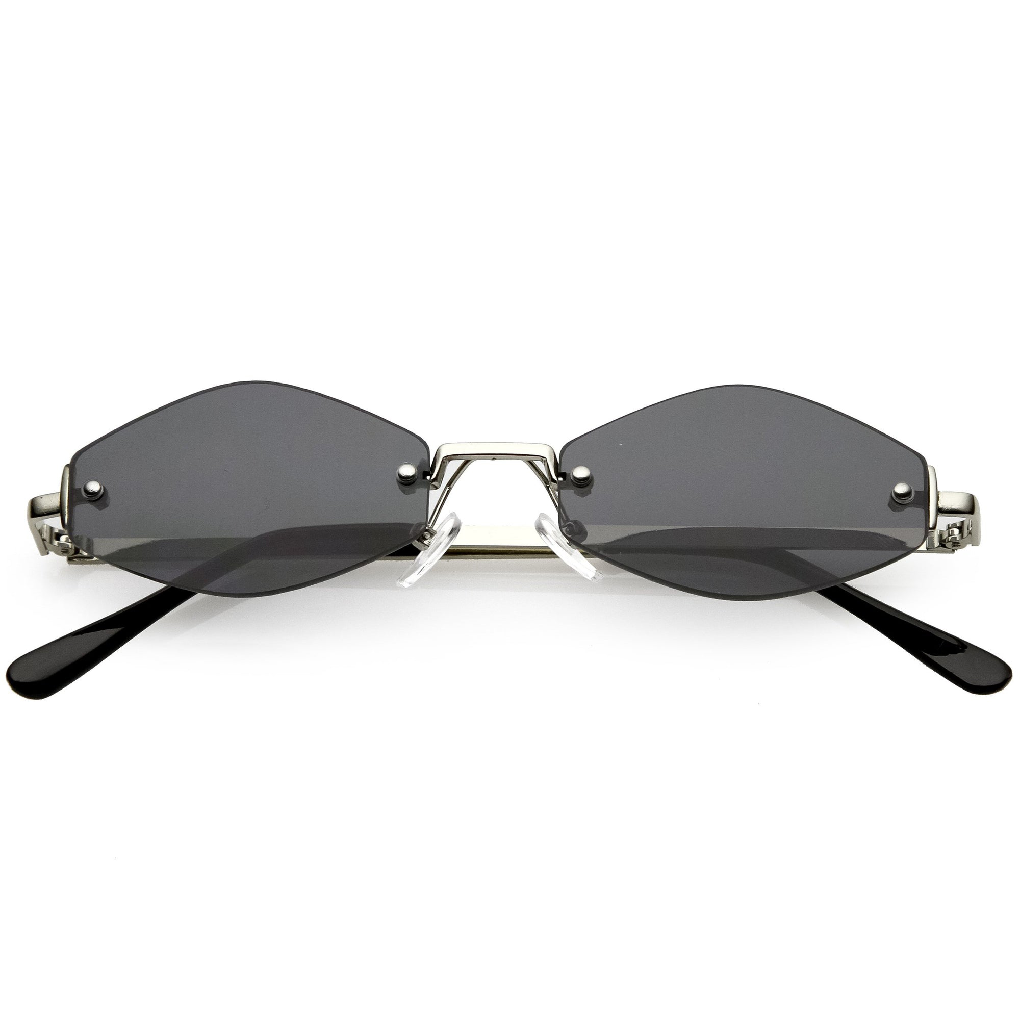 Retro 1990's Small Geometric Hexagon Sunglasses