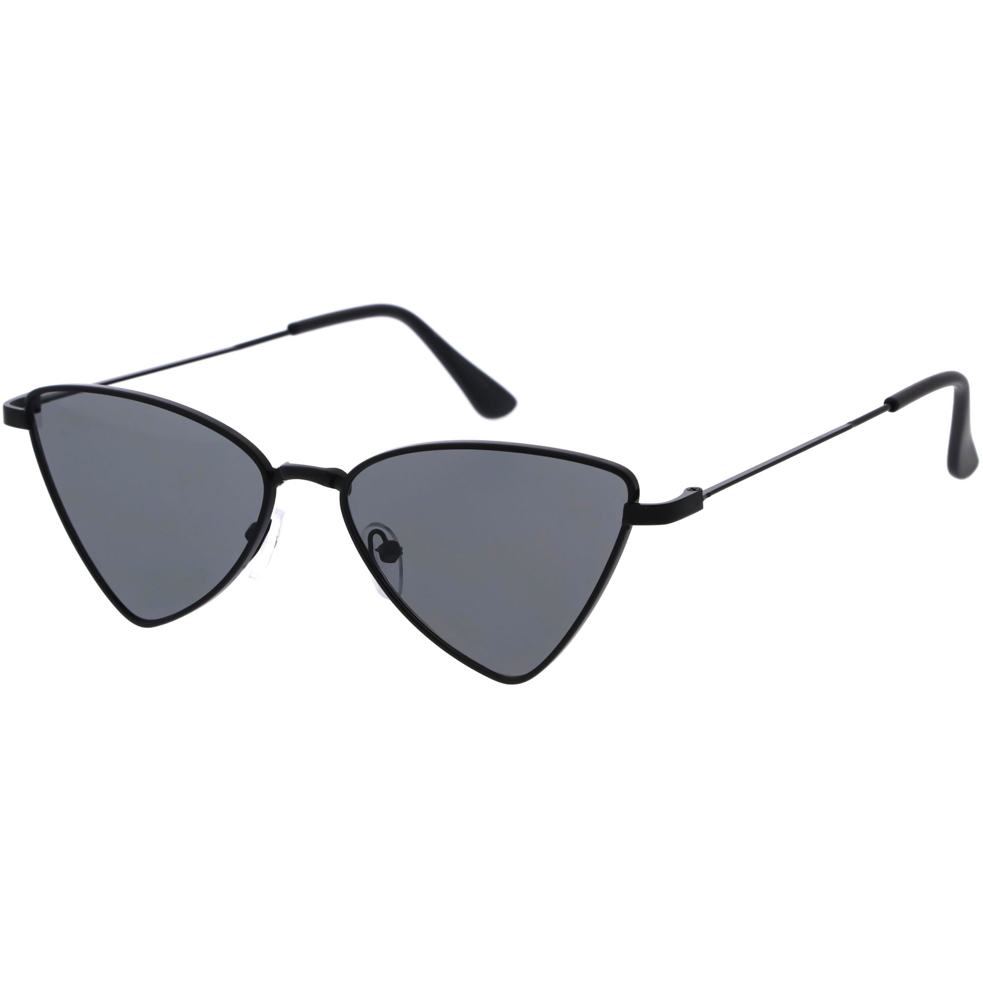 Slim Point Lightweight Metal Cat Eye Sunglasses